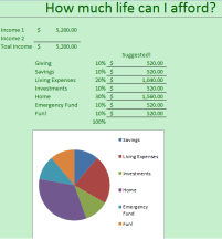 What does living within your means look like for you? 